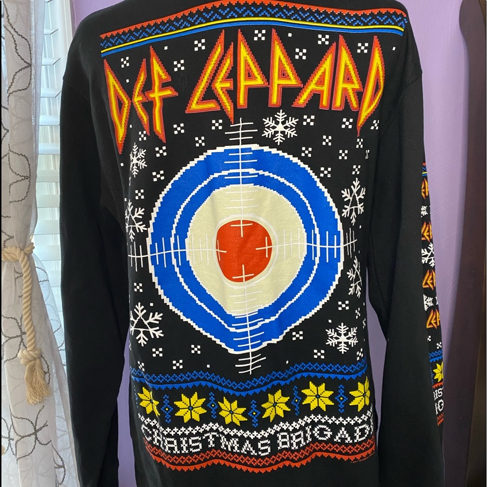 Def lepard christmas sweater